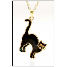 NECKLACE BLACK CAT